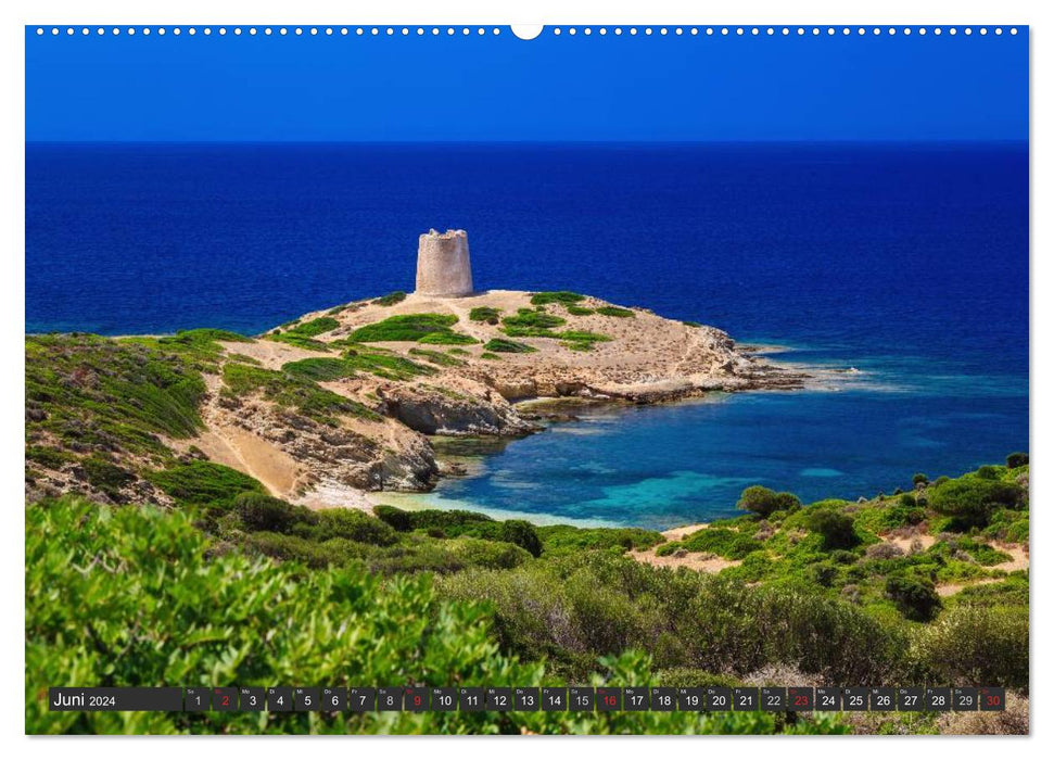 Sardinien - Traumstrände am Mittelmeer (CALVENDO Wandkalender 2024)