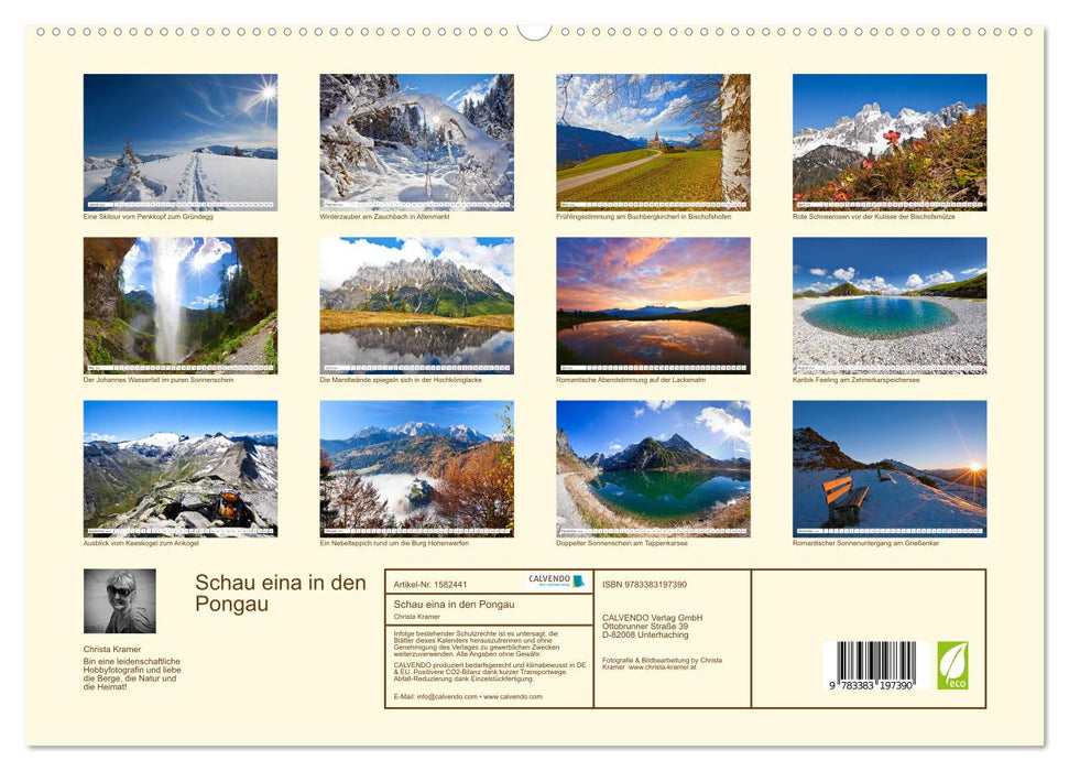 Schau eina in den Pongau (CALVENDO Premium Wandkalender 2024)