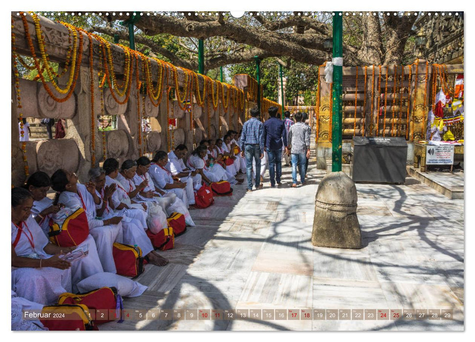 Mahabodhi - The most important Buddhist temple (CALVENDO Premium Wall Calendar 2024) 