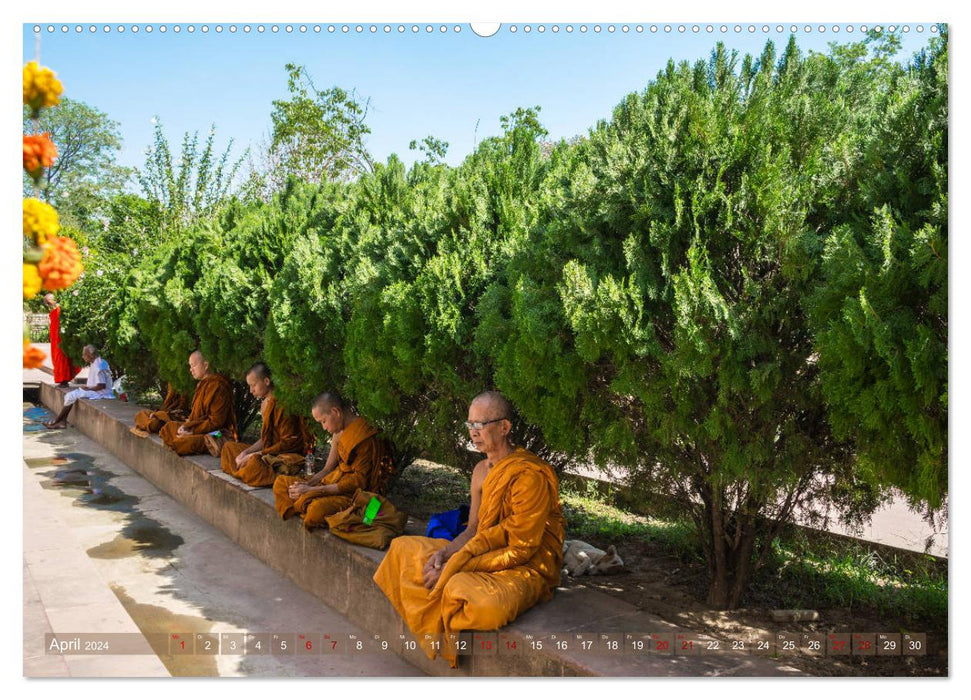 Mahabodhi - The most important Buddhist temple (CALVENDO Premium Wall Calendar 2024) 