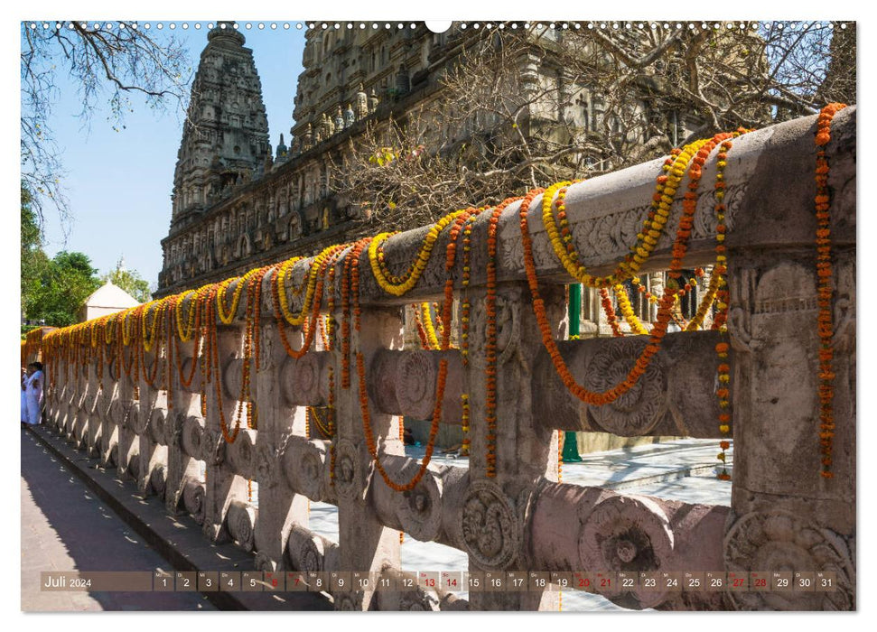 Mahabodhi - The most important Buddhist temple (CALVENDO Premium Wall Calendar 2024) 