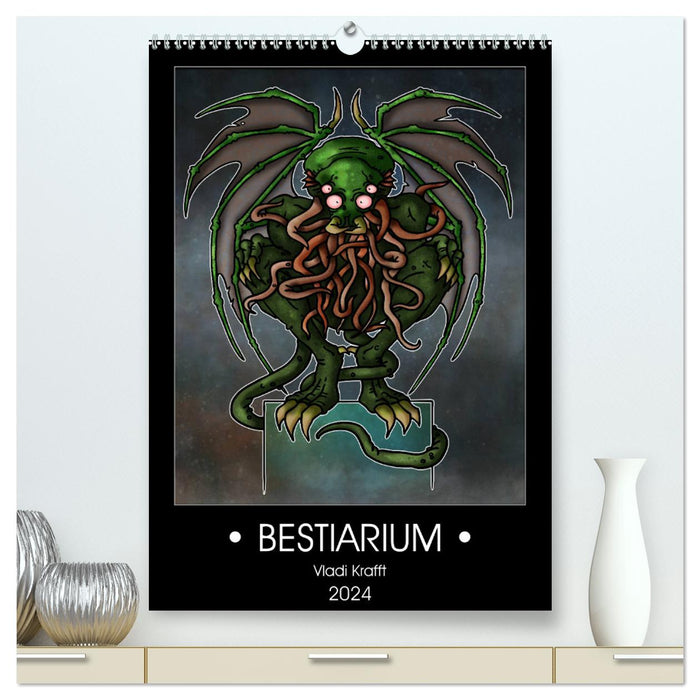 Bestiarium Vladi Krafft (CALVENDO Premium Wandkalender 2024)