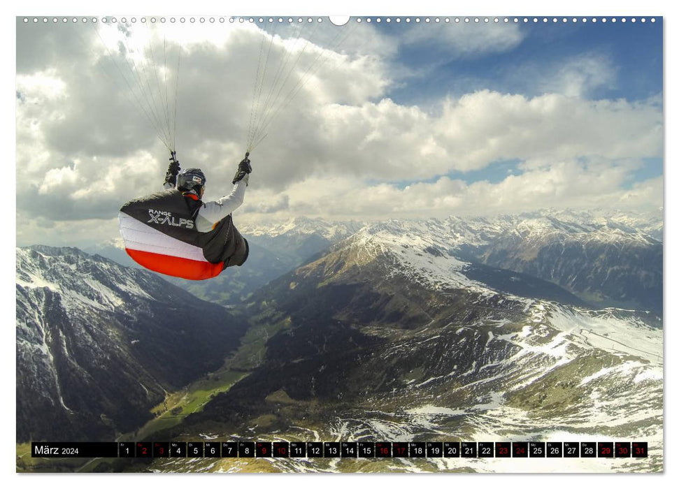 Paragliding - unvergessliche Momente erleben (CALVENDO Premium Wandkalender 2024)