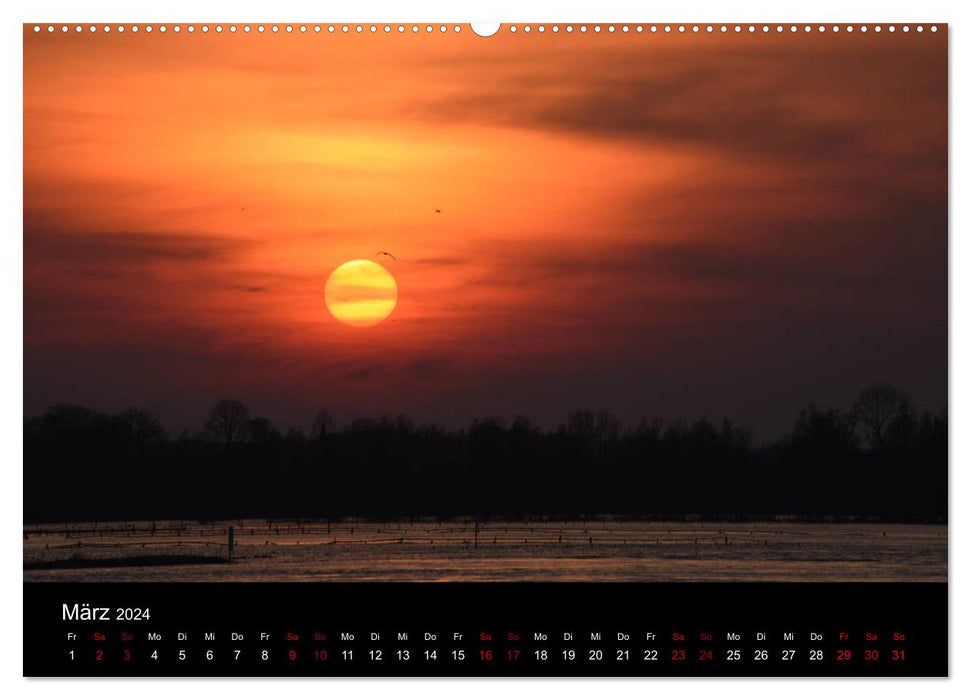 Niederrheinischer Himmel (CALVENDO Premium Wandkalender 2024)