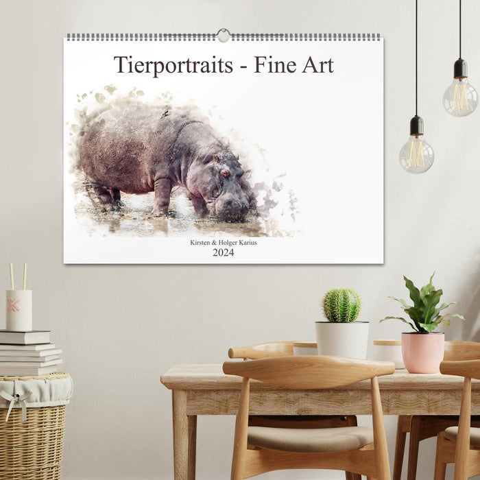 Tierportraits - Fine Art (CALVENDO Wandkalender 2024)