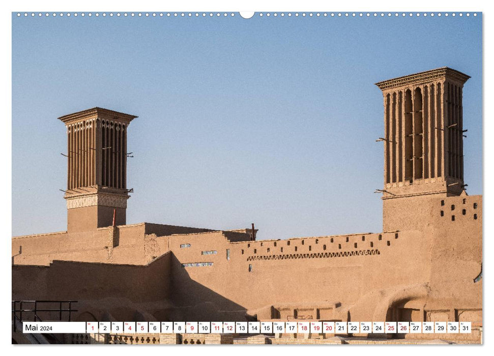Städte des Irans - Yazd (CALVENDO Premium Wandkalender 2024)