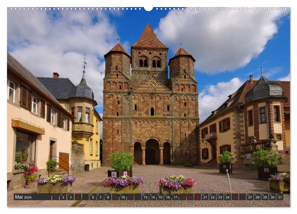 Alsace - Entre Rhin et Vosges (Calendrier mural CALVENDO 2024) 