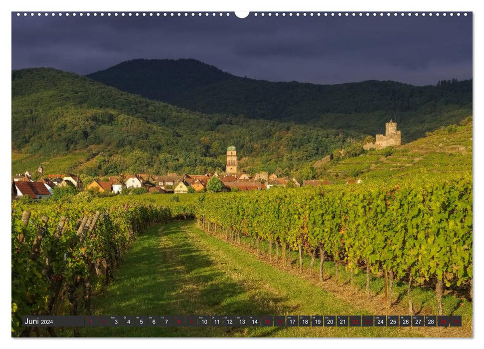 Alsace - Entre Rhin et Vosges (Calendrier mural CALVENDO 2024) 