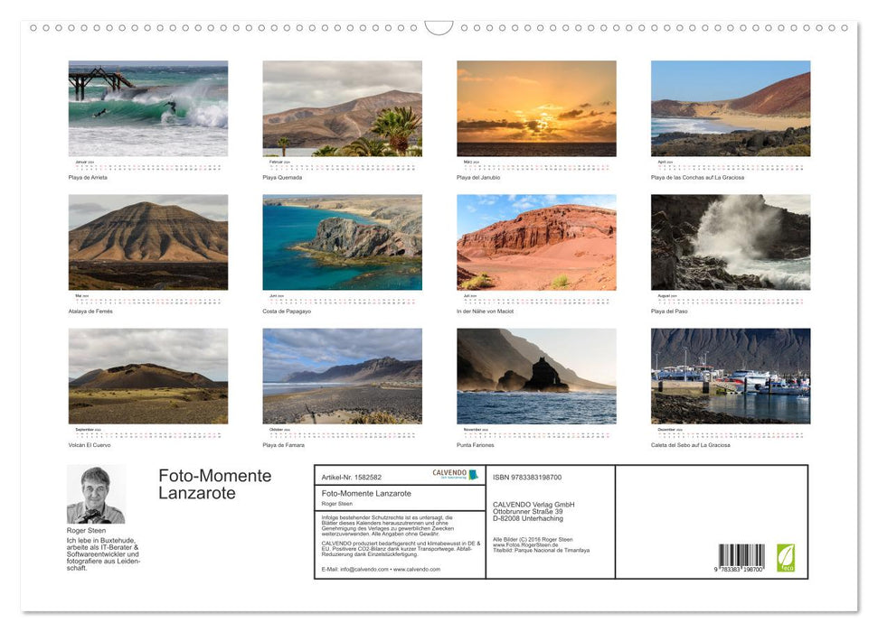 Foto-Momente Lanzarote (CALVENDO Wandkalender 2024)