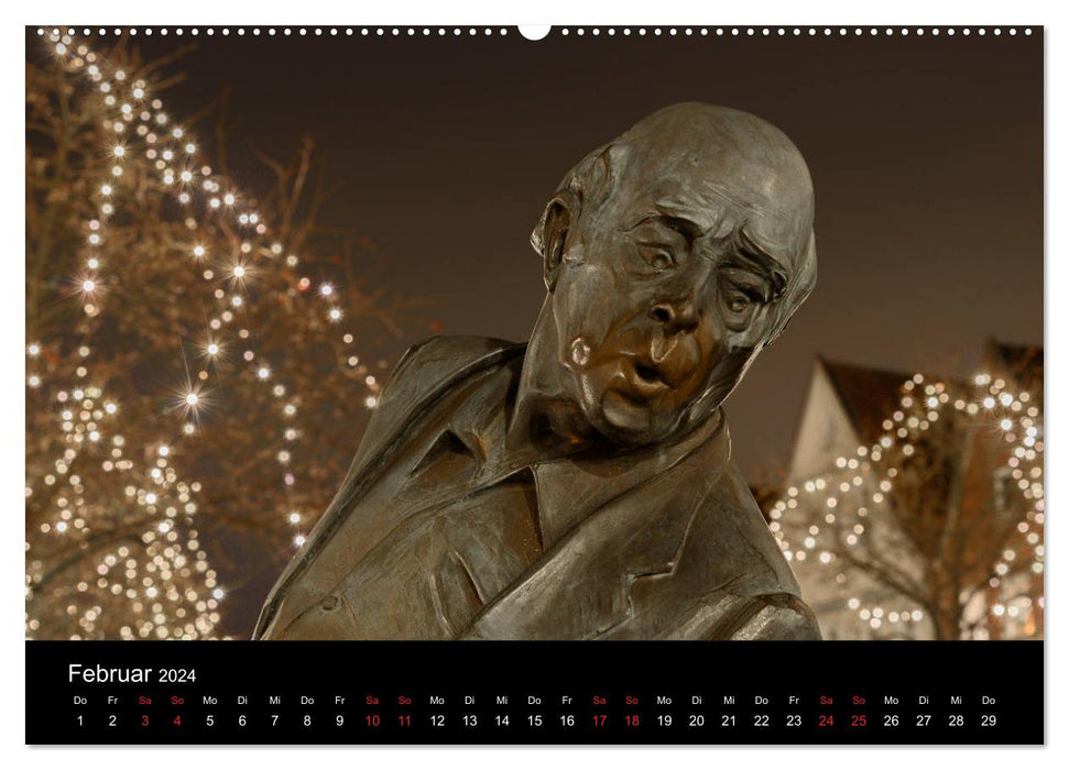 Buxtehude bei Nacht (CALVENDO Wandkalender 2024)