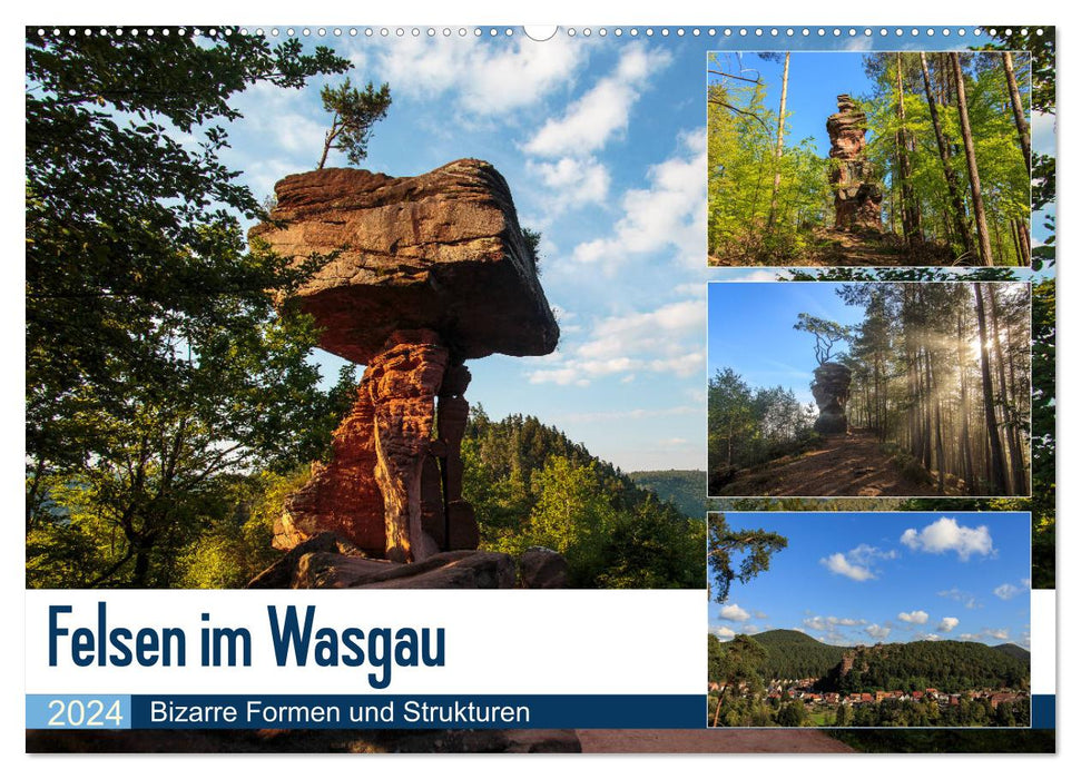 Felsen im Wasgau (CALVENDO Wandkalender 2024)