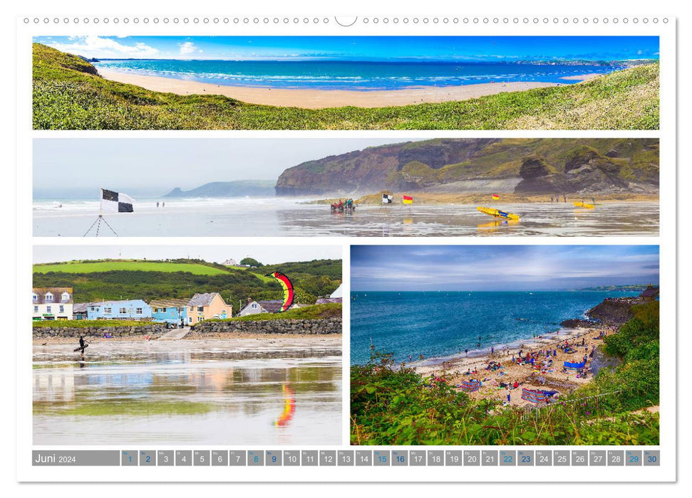 Sehnsucht Wales - Collagen eines Landes (CALVENDO Premium Wandkalender 2024)