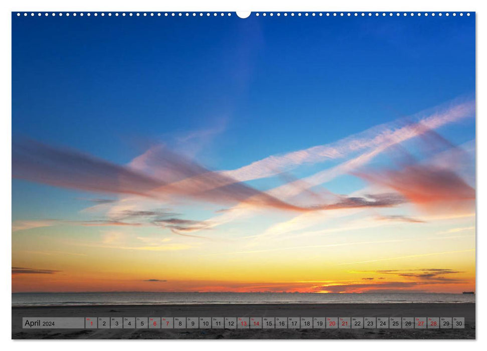 Nordseewolken (CALVENDO Premium Wandkalender 2024)