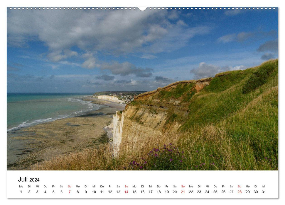 Küsten der Normandie und der Bretagne (CALVENDO Premium Wandkalender 2024)