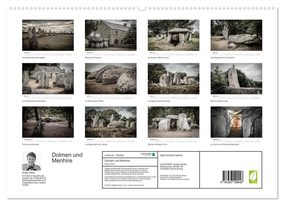 Foto-Momente Frankreich - Dolmen und Menhire (CALVENDO Premium Wandkalender 2024)