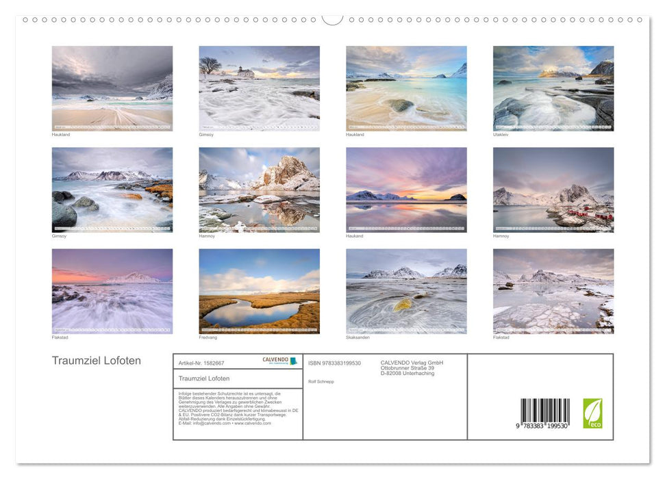 Traumziel Lofoten (CALVENDO Premium Wandkalender 2024)