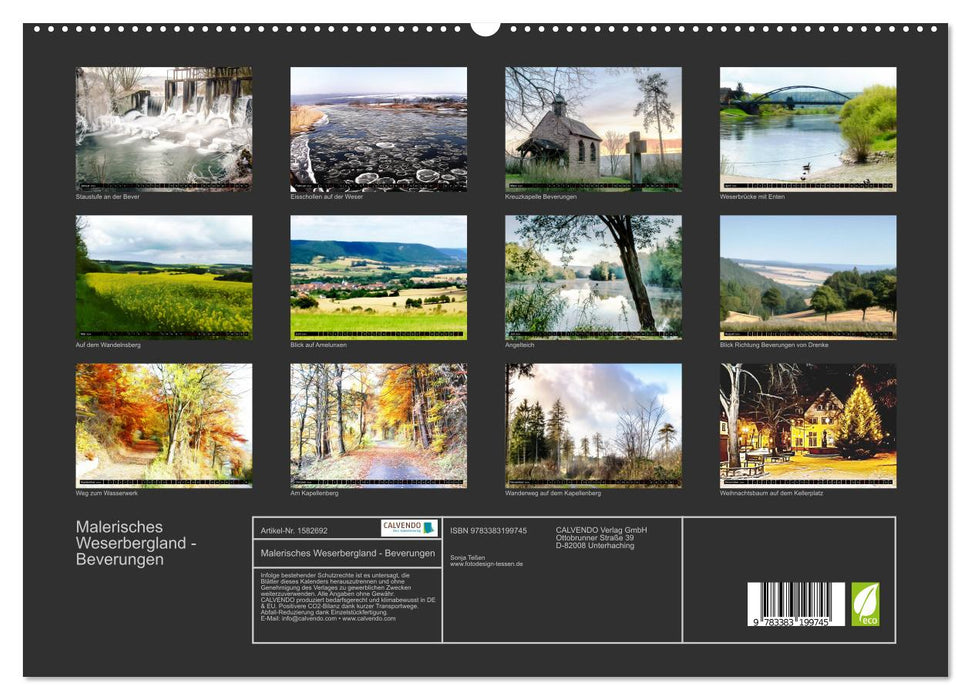 Malerisches Weserbergland - Beverungen (CALVENDO Premium Wandkalender 2024)