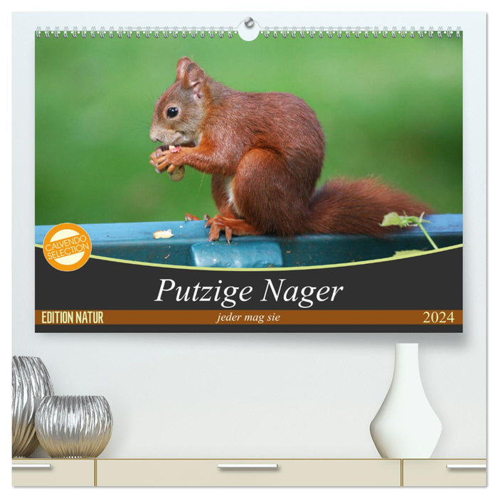 Putzige Nager (CALVENDO Premium Wandkalender 2024)