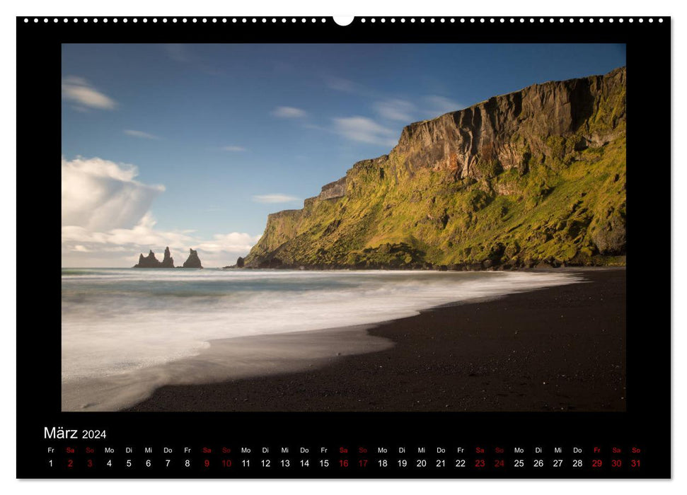 Islande - Un voyage en images (Calvendo Premium Wall Calendar 2024) 