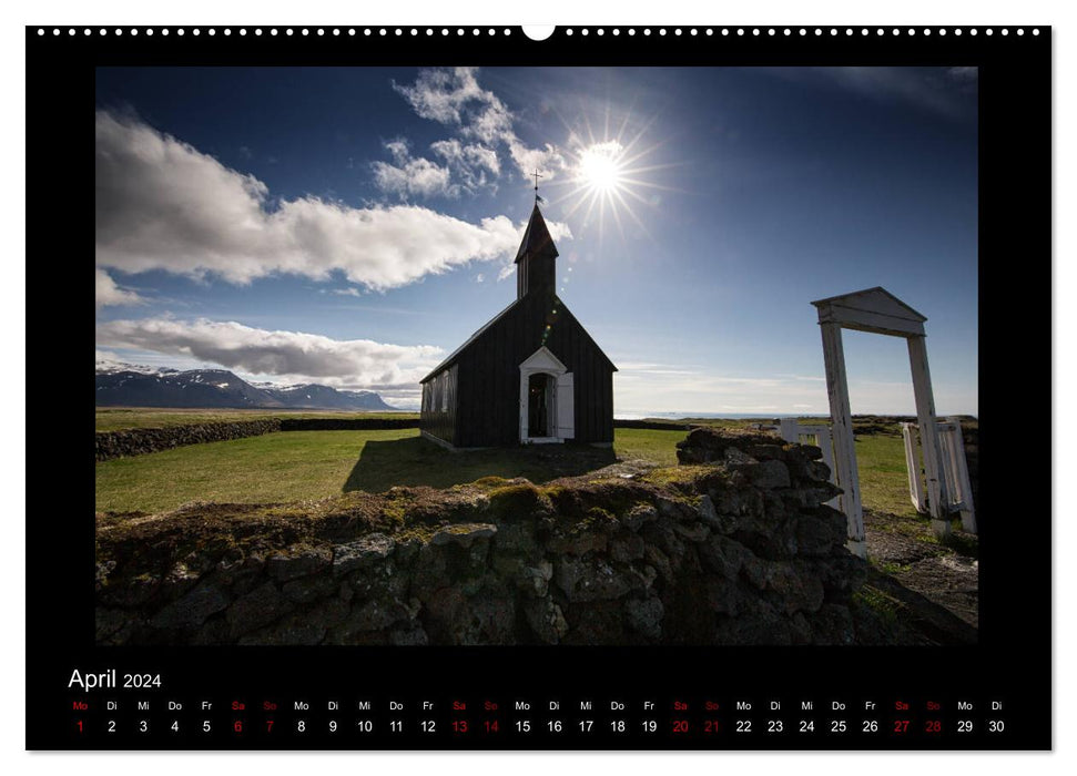 Islande - Un voyage en images (Calvendo Premium Wall Calendar 2024) 