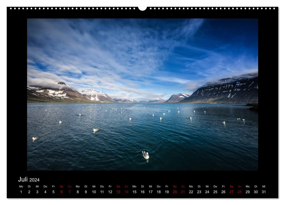 Islande - Un voyage en images (Calvendo Premium Wall Calendar 2024) 