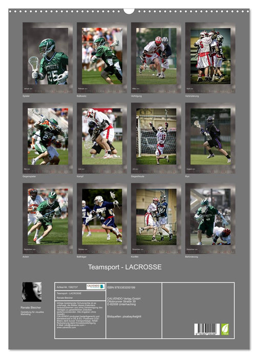 Teamsport - LACROSSE (CALVENDO Wandkalender 2024)