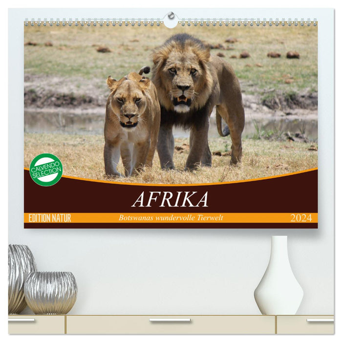 Afrique. La merveilleuse faune du Botswana (Calvendo Premium Wall Calendar 2024) 