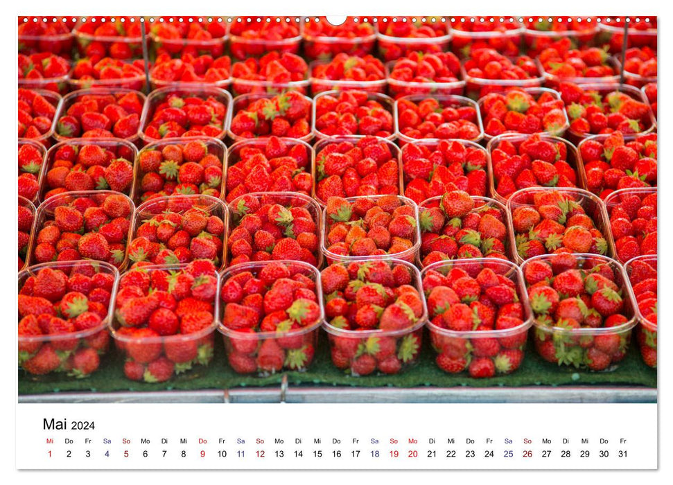 Marché hebdomadaire - Visite d'un marché hebdomadaire français (calendrier mural CALVENDO 2024) 