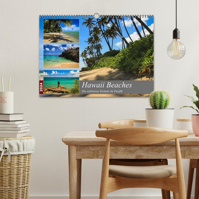 Hawaii Beaches - Die schönsten Strände im Pazifik (CALVENDO Wandkalender 2024)