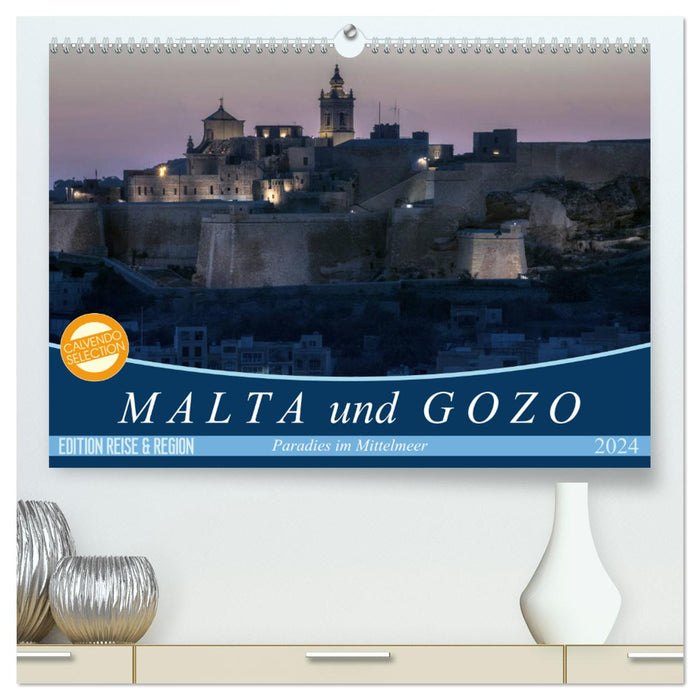 Malta und Gozo Paradies im Mittelmeer (CALVENDO Premium Wandkalender 2024)