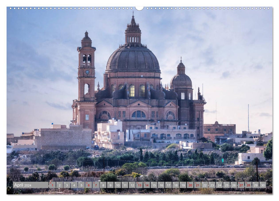 Malta und Gozo Paradies im Mittelmeer (CALVENDO Premium Wandkalender 2024)