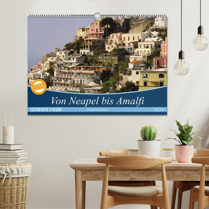 De Naples à Amalfi (calendrier mural CALVENDO 2024) 