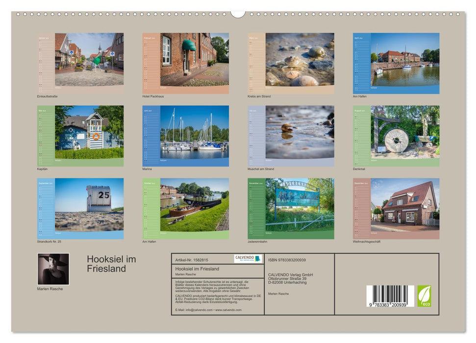 Hooksiel im Friesland (CALVENDO Premium Wandkalender 2024)