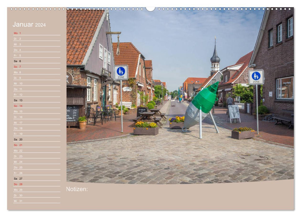 Hooksiel im Friesland (CALVENDO Premium Wandkalender 2024)