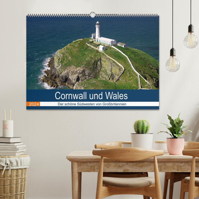 Cornouailles et Pays de Galles (calendrier mural CALVENDO 2024) 