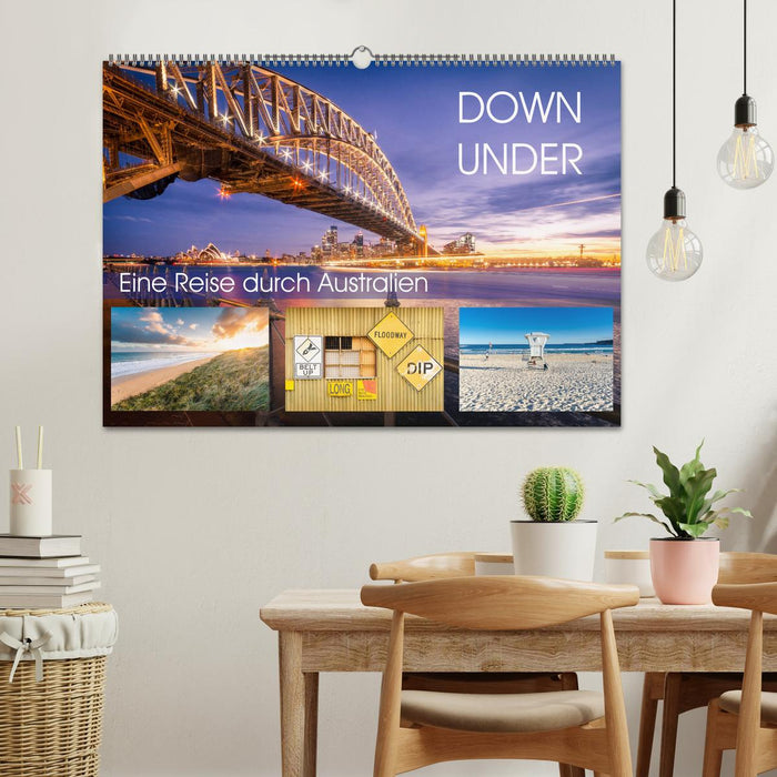 Down Under - Un voyage à travers l'Australie (Calendrier mural CALVENDO 2024) 