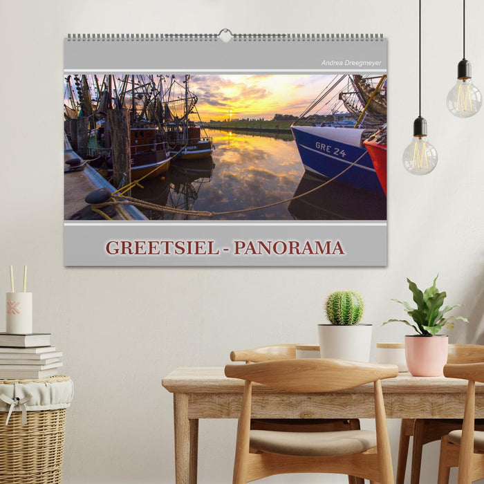 Greetsiel-Panorama (CALVENDO Wandkalender 2024)