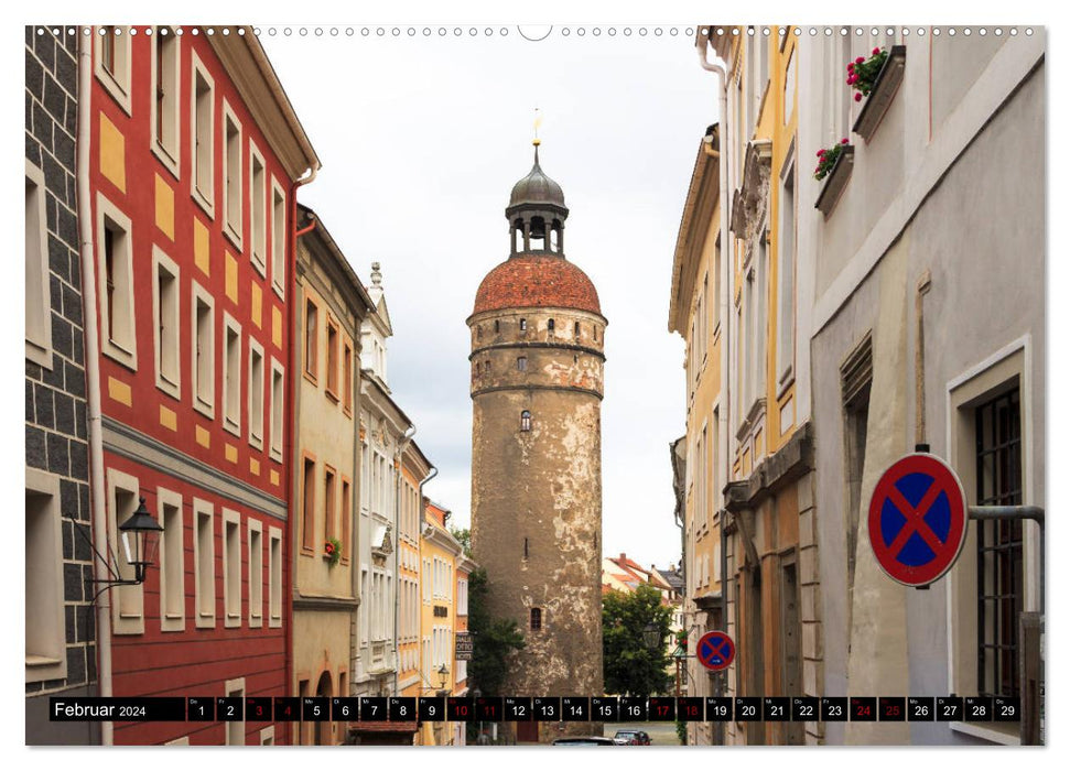 Görlitz - geteilte Stadt an der Neiße (CALVENDO Premium Wandkalender 2024)