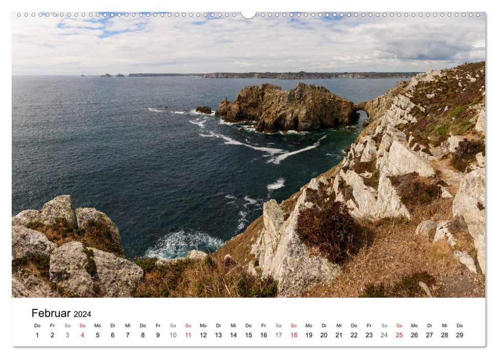 Côtes de Normandie et de Bretagne (Calendrier mural CALVENDO 2024) 