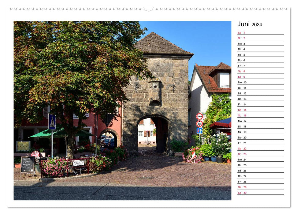 Ville européenne de Breisach am Rhein (Calvendo Premium Wall Calendar 2024) 