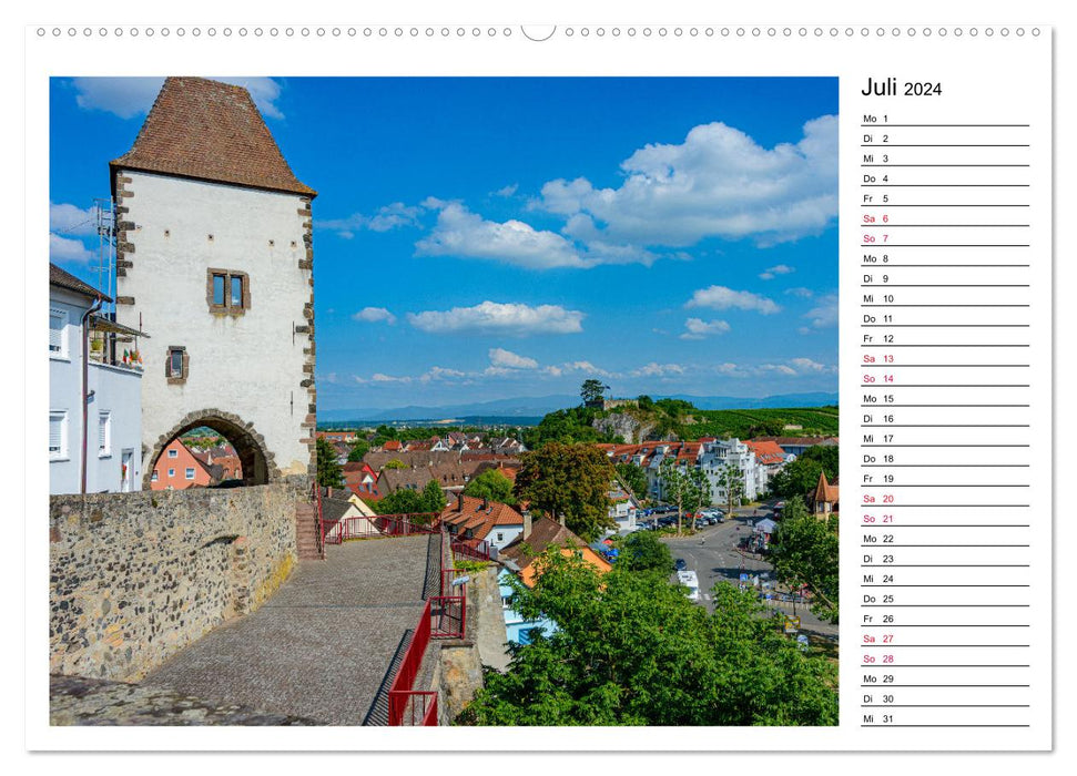 Ville européenne de Breisach am Rhein (Calvendo Premium Wall Calendar 2024) 