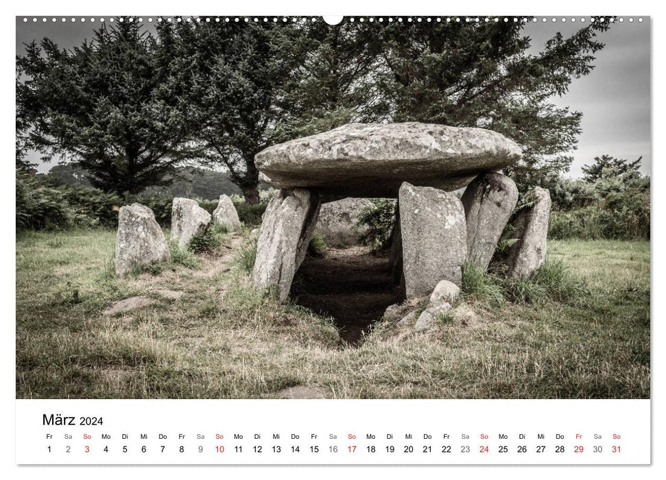 Foto-Momente Frankreich - Dolmen und Menhire (CALVENDO Wandkalender 2024)