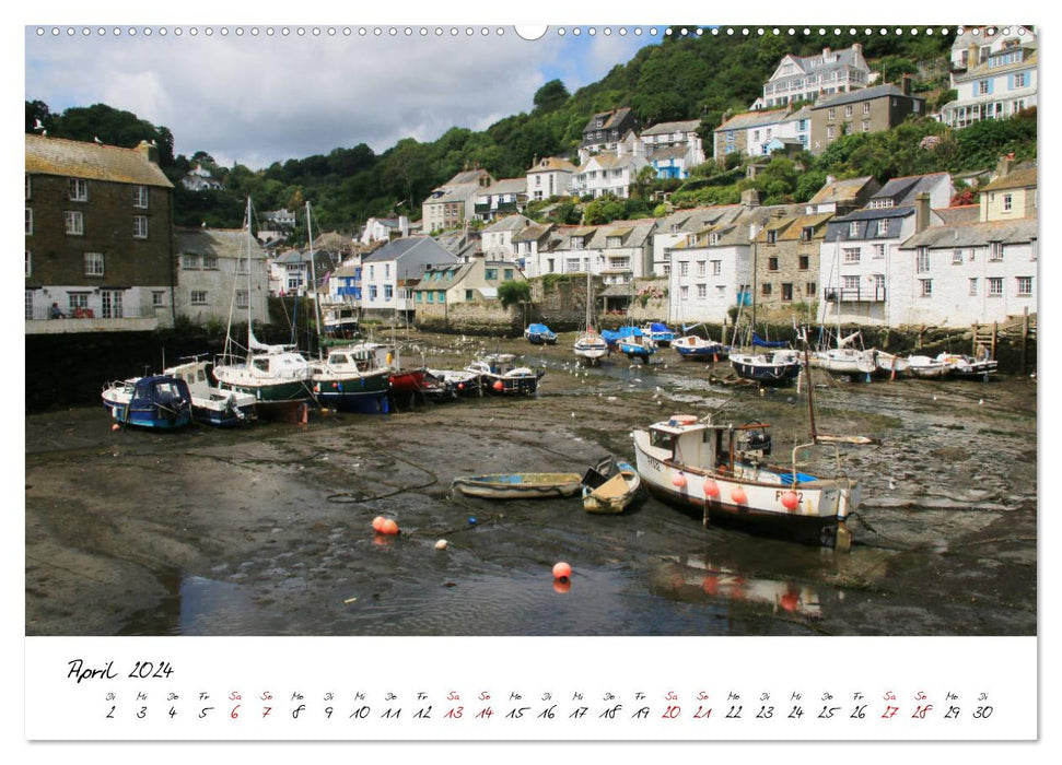 Reizvolles Südengland Devon und Cornwall (CALVENDO Wandkalender 2024)