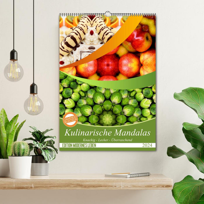 Kulinarische Mandalas (CALVENDO Wandkalender 2024)