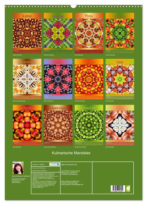 Mandalas culinaires (Calendrier mural CALVENDO 2024) 