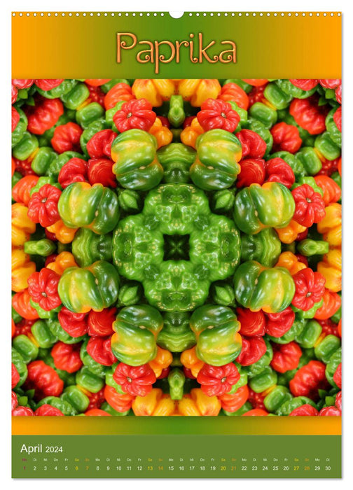 Mandalas culinaires (Calendrier mural CALVENDO 2024) 