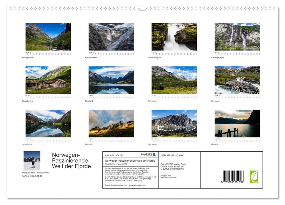 Norwegen - Faszinierende Welt der Fjorde (CALVENDO Premium Wandkalender 2024)