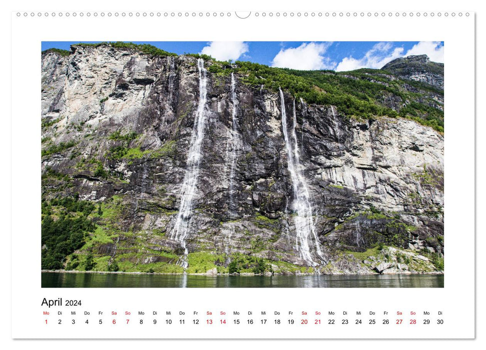 Norvège - Le monde fascinant des fjords (Calendrier mural CALVENDO Premium 2024) 