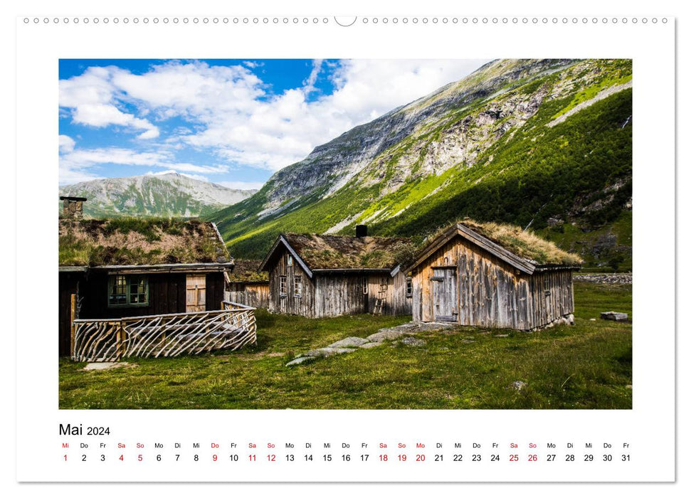 Norvège - Le monde fascinant des fjords (Calendrier mural CALVENDO Premium 2024) 