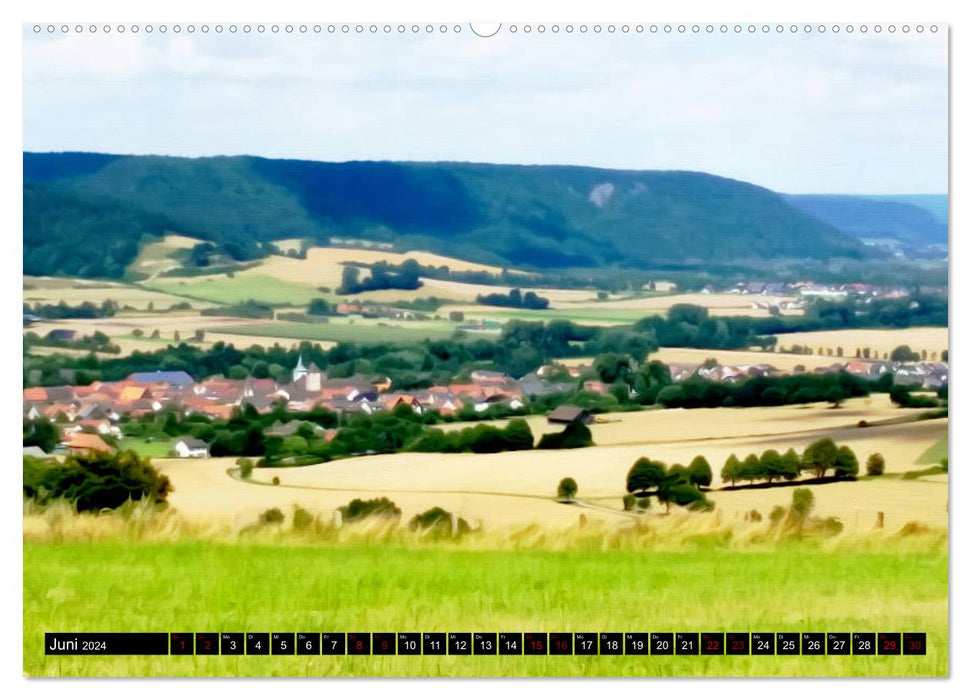 Pittoresque Weserbergland - Beverungen (Calendrier mural CALVENDO 2024) 